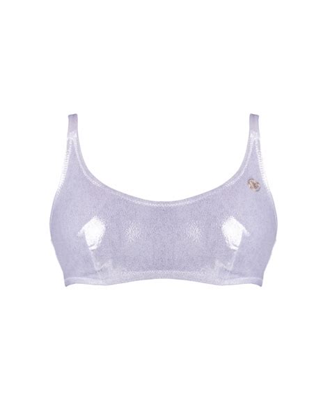 White Without Push Up Bikini Top M Vivien Vance