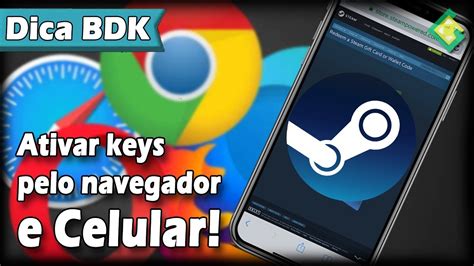 Como Ativar Keys Na Steam Pelo Celular E Navegador YouTube