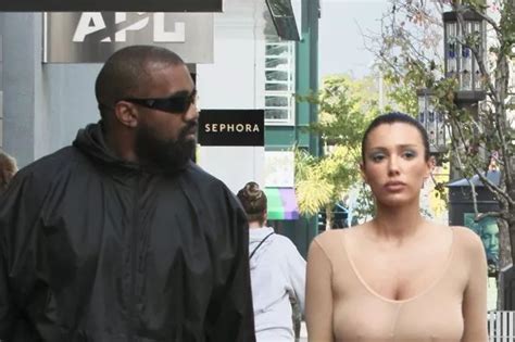 Bianca Censori Shows Sign She S Shy In A Near Naked Outfit Picked Out By Kanye West The Mirror