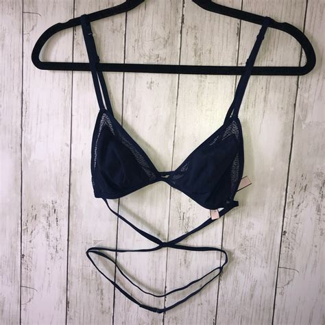 Victoria S Secret Strappy Lace Lingerie Triangle Bral Gem