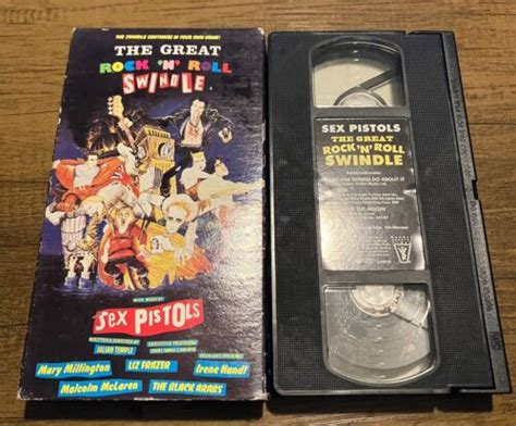 The Great Rock N Roll Swindle Vhs The Sex Pistols Vhs Tape