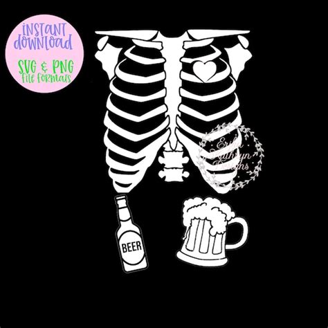 Husband Skeleton With Beer Svg For Halloween Etsy