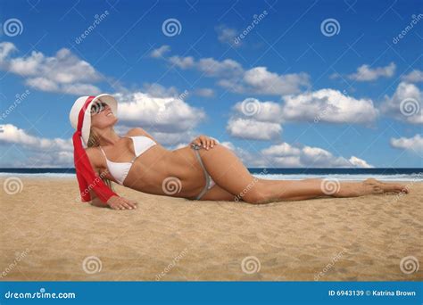 Blonde Posing On The Beach Stock Image Image Of Caucasian 6943139