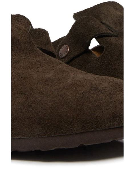 Birkenstock Boston Vl Sfb Mules In Brown For Men Lyst