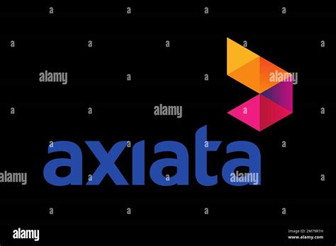 Axiata Group Logo Black Background Stock Photo Alamy