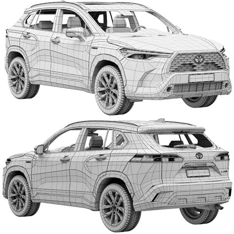 Toyota Corolla Cross 2023 3d Model For Corona