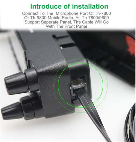 For The TH-7800 TH-9800 Mobile Transceiver Hand Microphone Extension ...