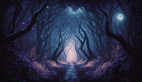 Mystical Forest Night