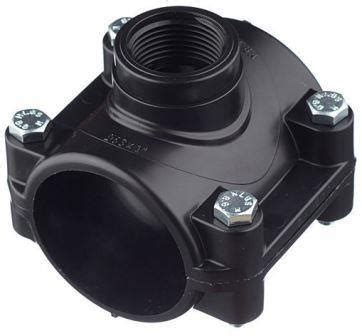 Водоотвод (Седелка) ПНД 50 x 1" пластик. Подводка для воды 1 шт., 00 ...