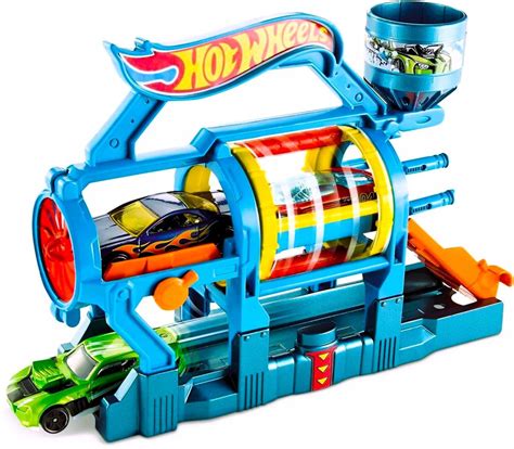 HOT WHEELS Tor Turbo Myjnia Zestaw Samochodowy dla Dzieci w Każdym