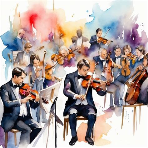 Symphony Orchestra Art Print Free Stock Photo - Public Domain Pictures