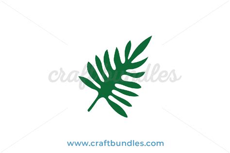 Tropical Leaf SVG Cut File - CraftBundles