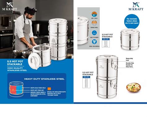 Stainless Steel Hot Pot Hammered Stackable For Hotel Litre At Rs Piece In Vasai