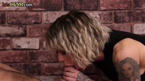 CFNM Inked Amateur Domina Jerks Guy Cock In Some Till Cum