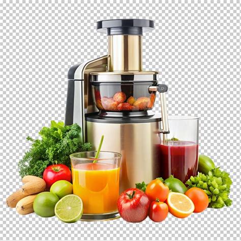Home Juicing Machine On Transparent Background Premium Ai Generated Psd