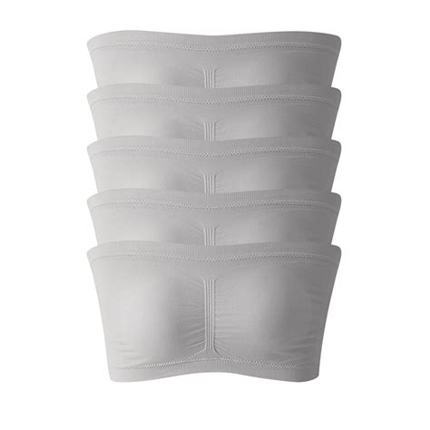 Safuny Strapless Bra For Women Ultra Light Lingerie Stretch Summer Bandeau Bra Plus Size