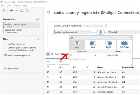 data preparation join menggunakan data connection berbeda skillplus