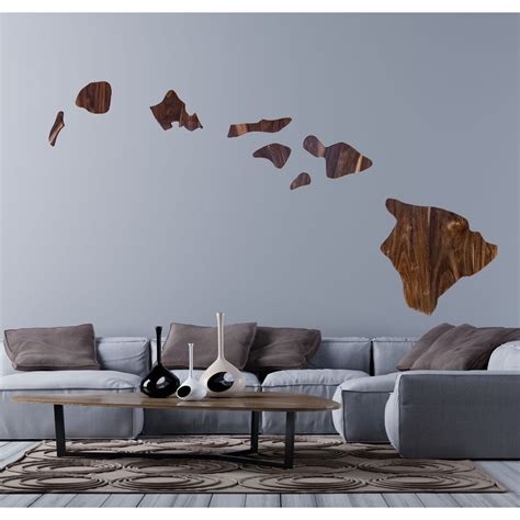 Hawaiian Islands Wall Art Wood Hawaii Island Wall Art Jumbo Wall Art