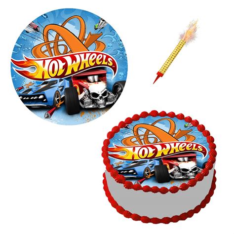 Op Atek Na Tort Cm Hot Wheels Wiele Wzor W Oficjalne Archiwum Allegro