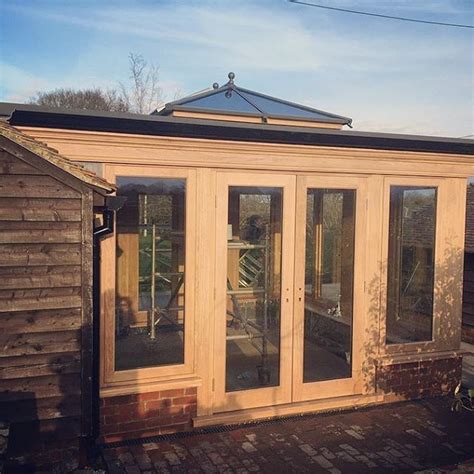 Oak Orangery Kitchen Extension On A Barn Conversion In Kent Designed