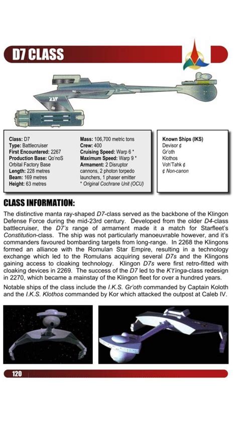 Klingon D7 Class Battlecruiser