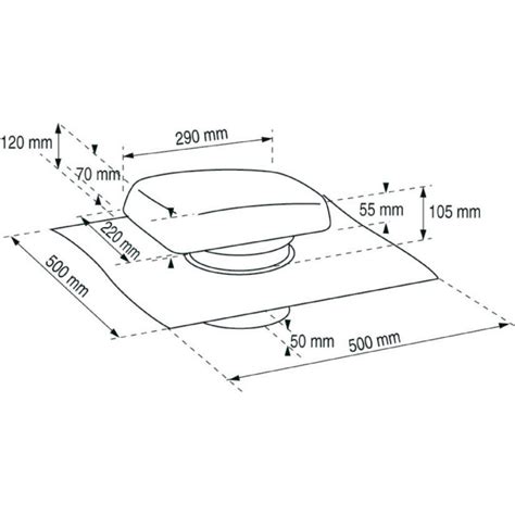 Terminal De Ventilation Pour Tuile Ubiflu Anthra Avec Raccord Multi