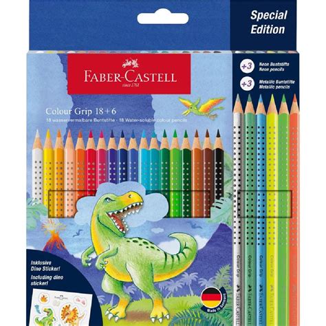 Faber Castell Colour Pencils Grip Cp Dinosaur 24pcs 201546