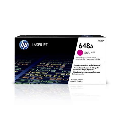 Hp 648a Magenta Original Laserjet Toner Cartridge Ce263a 12000 Pages