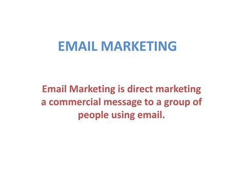 Email marketing notes- excelrange | PPT