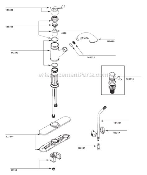 Moen Single Handle Kitchen Faucet Parts Diagram Bios Pics