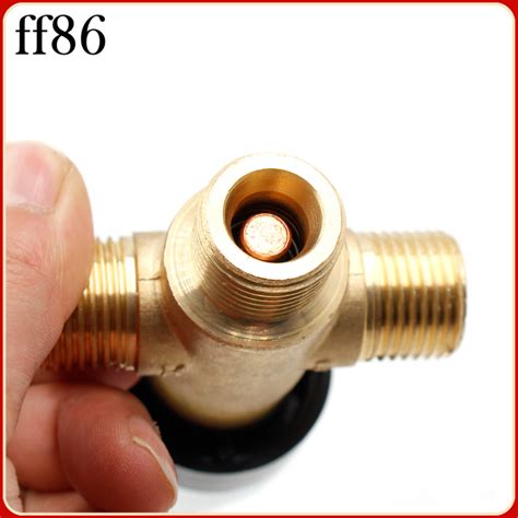 Thermostatic Mixing Valve Solid Brass Cold Heater Faucet Hot Mixer