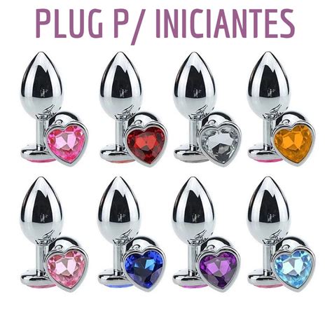 Plug Anal Coração Iniciante P Aço Inox Joia Brilhante cod 5848