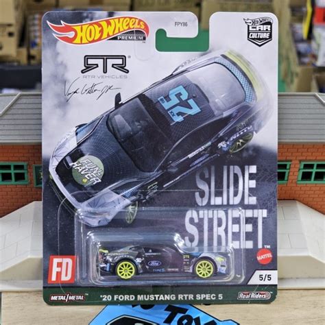 Hot Wheels Premium Ford Mustang Rtr Spec Slide Street Shopee Malaysia