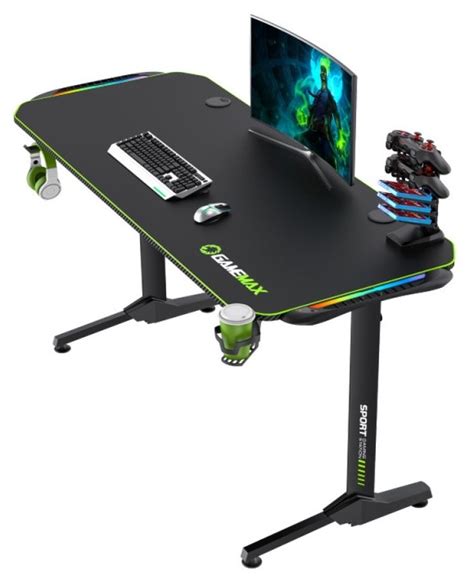 Masa gaming GameMax D140-Carbon RGB, cumpără la preț avantajos cu ...