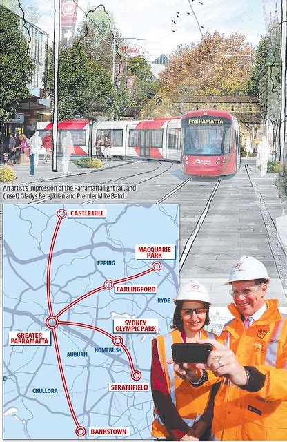 Western Sydney Light Rail Four Routes Under Consideartion A Photo