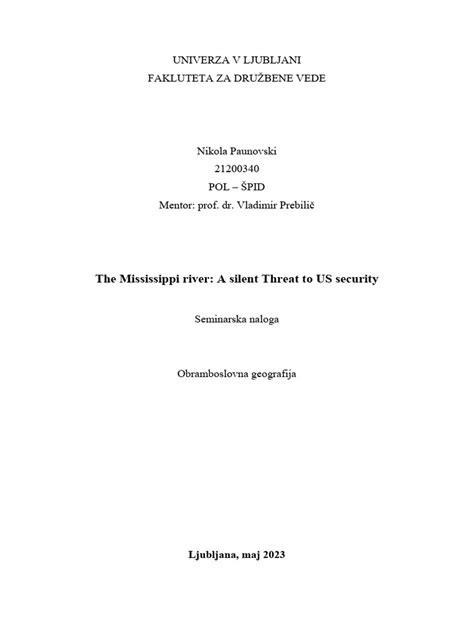 Seminarska Naloga Obramboslovna Geografija Pdf