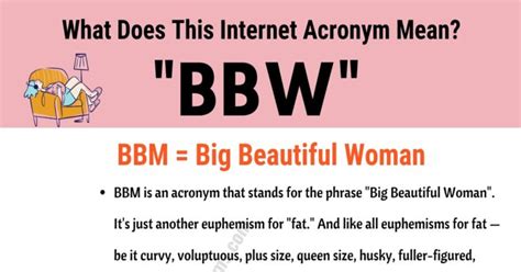 Bbw Meaning What Does The Acronym Bbw Actually Mean And Stand For