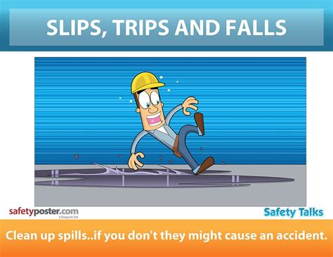 Slips Trips And Falls Workplace Safety Poster Safety