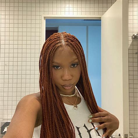 Ginger Knotless Braids Braided Cornrow Hairstyles Cute Braided Hairstyles Tan Skin Blonde Hair