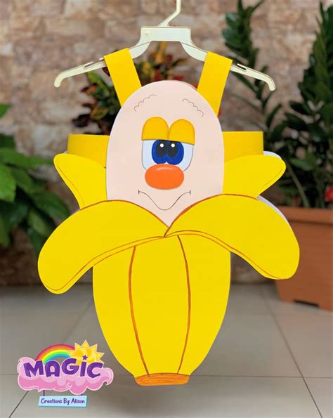 Traje De Banano Foami Trajes De Frutas Manualidades Manualidades