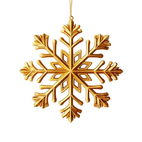 Decora O De Natal De Floco De Neve Amarelo Dourado Brilhante Png