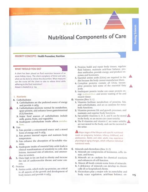 Nclex -pn Examination Review -nutrition Chapter 11 - NURSING 399A - Studocu