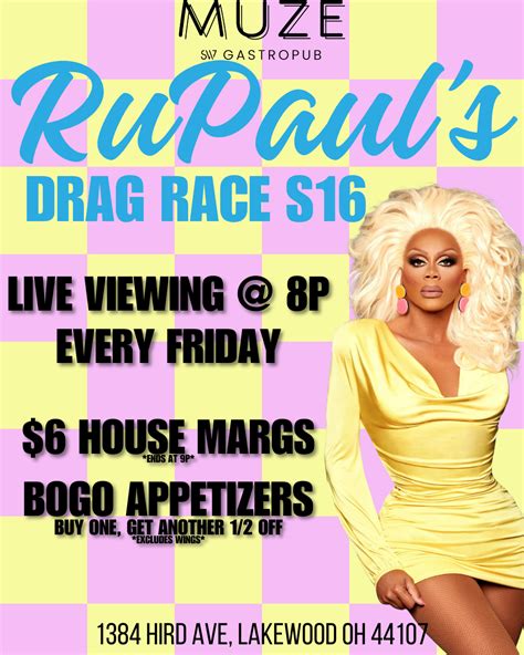 RuPaul S Drag Race S16 Watch Party Studio West 117