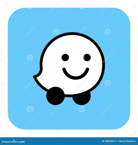 Waze icon editorial photo. Illustration of communication - 288650671