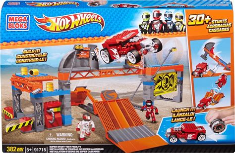 Mega Bloks Hot Wheels Test Facility Amazon De Spielzeug