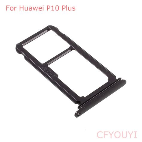 5pcslot For Huawei P10 Plus Nano Sim Card Tray Micro Sd Card Holder Slot Adapter Parts In