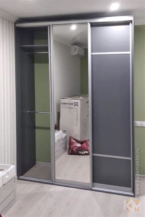 Шкаф-купе 1600х2500х600 «Атлант» в сером цвете купить в Москве от ...