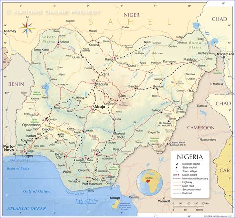 Political Map Of Nigeria Nations Online Project