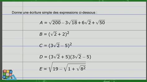 Racine Carr Exercice Corrig Pdf