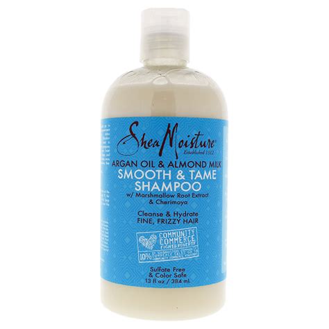 Shea Moisture Argan Oil And Almond Milk Smooth And Tame Shampoo 13 Oz